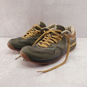 Lems Trailhead Sage Mens 9 D Minimalist Hiking Shoes Green Yellow Speckled